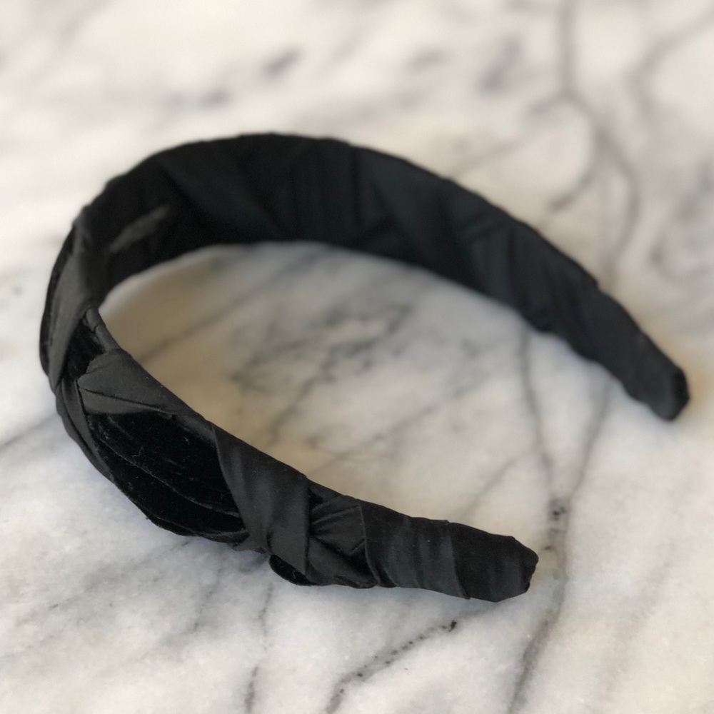 Renee Rivera Couture Velvet & Silk Twist Headband